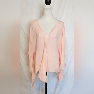 *NWOT* Pink Relaxed Blouse/Coverup